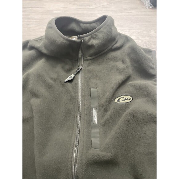 Drake Waterfowl Moss Green Full Zip Fleece Windproof Layering Vest Men's Sz XL - Picture 5 of 7